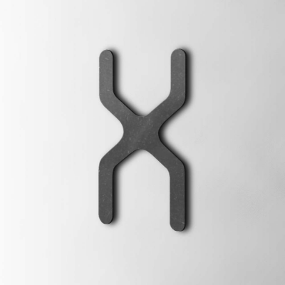 Houten Letter X Checkbook MDF Zwart - 1 Houten Letter X Checkbook MDF Zwart - 1