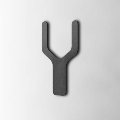 Houten Letter Y Checkbook MDF Zwart - 1