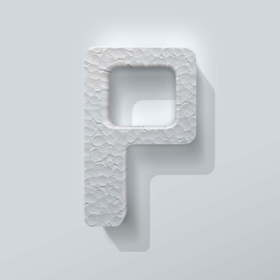 Piepschuim Letter P Checkbook - 1 Piepschuim Letter P Checkbook - 1
