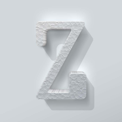 Piepschuim Letter Z Checkbook - 1