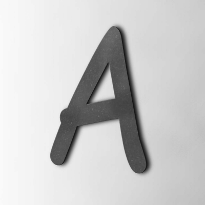 Houten Letter A Comic Sans MDF Zwart - 1 Houten Letter A Comic Sans MDF Zwart - 1