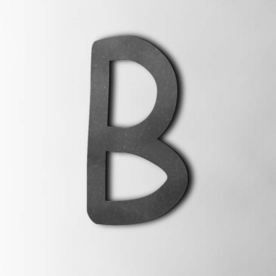 Houten Letter B Comic Sans MDF Zwart - 1 Houten Letter B Comic Sans MDF Zwart - 1