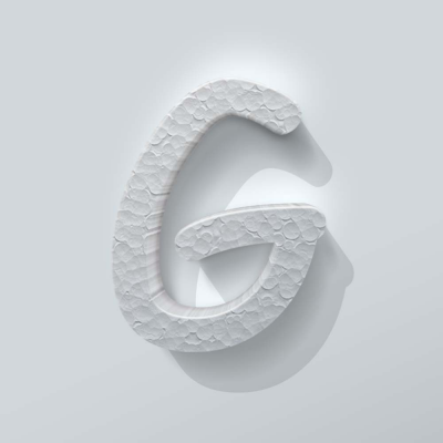Piepschuim Letter G Comic Sans - 1
