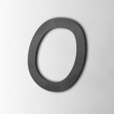 Houten Letter O Comic Sans MDF Zwart - 1 Houten Letter O Comic Sans MDF Zwart - 1