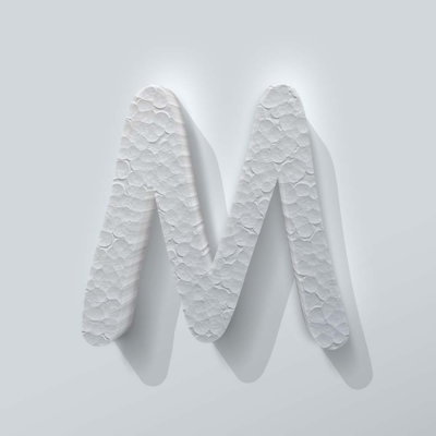 Piepschuim Letter M Comic Sans - 1 Piepschuim Letter M Comic Sans - 1