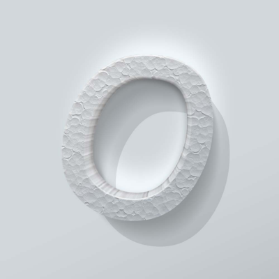 Piepschuim Letter O Comic Sans - 1 Piepschuim Letter O Comic Sans - 1