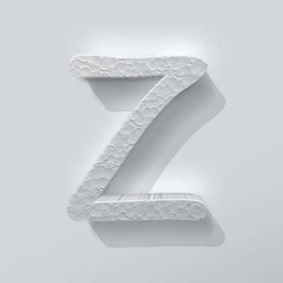 Piepschuim Letter Z Comic Sans - 1