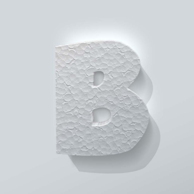 Piepschuim Letter B Grobold - 1
