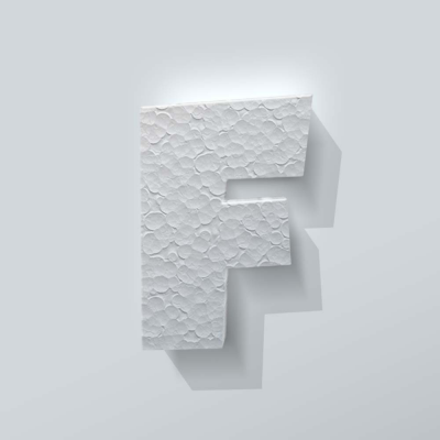 Piepschuim Letter F Grobold - 1