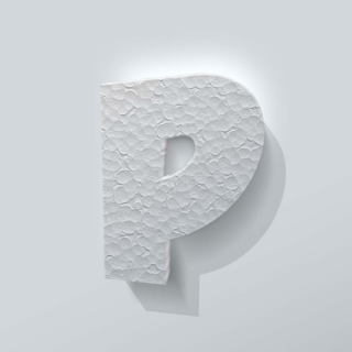 Piepschuim Letter P Grobold - 1