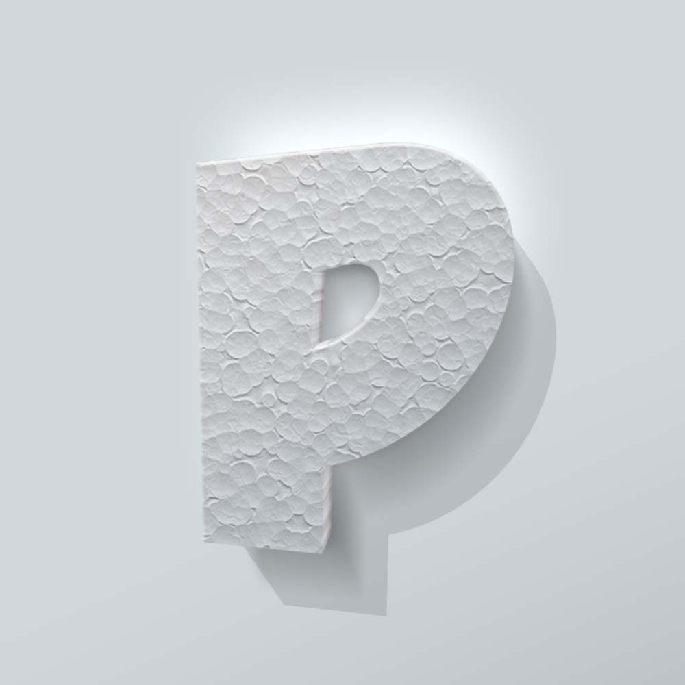 Piepschuim Letter P Grobold - 1