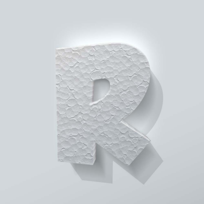 Piepschuim Letter R Grobold - 1