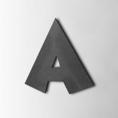 Houten Letter A Grobold MDF Zwart - 1 Houten Letter A Grobold MDF Zwart - 1