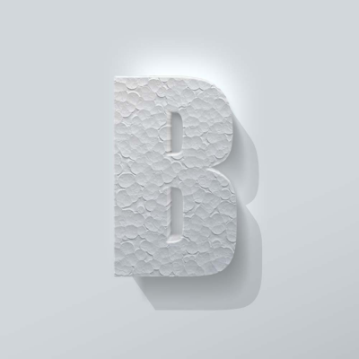 Piepschuim Letter B Impact - 1