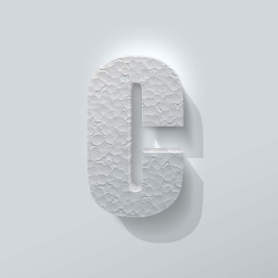 Piepschuim Letter C Impact - 1
