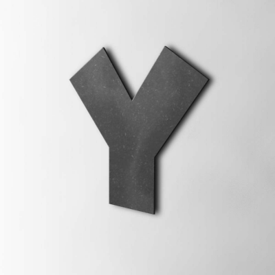 Houten Letter Y Grobold MDF Zwart - 1 Houten Letter Y Grobold MDF Zwart - 1