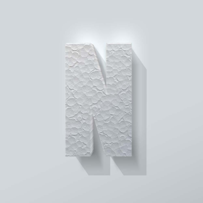 Piepschuim Letter N Impact - 1 Piepschuim Letter N Impact - 1