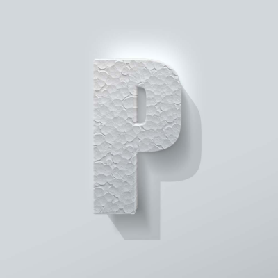 Piepschuim Letter P Impact - 1
