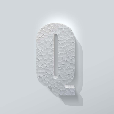 Piepschuim Letter Q Impact - 1