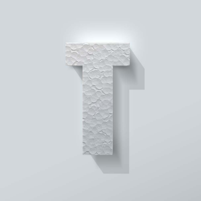 Piepschuim Letter T Impact - 1