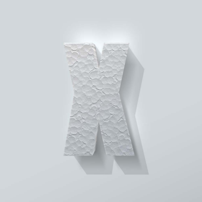 Piepschuim Letter X Impact - 1