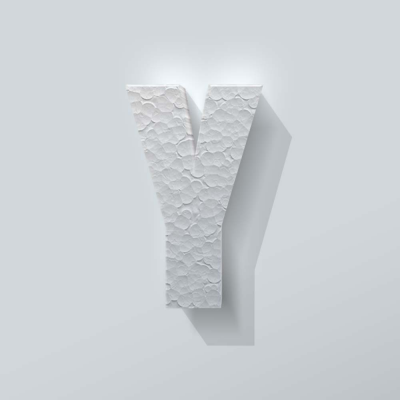Piepschuim Letter Y Impact - 1