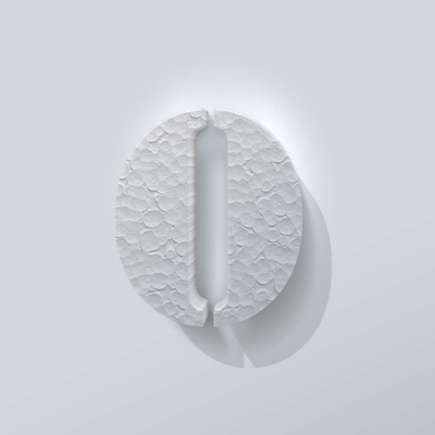 Piepschuim Letter O Stencil - 1