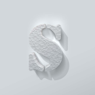 Piepschuim Letter S Stencil - 1