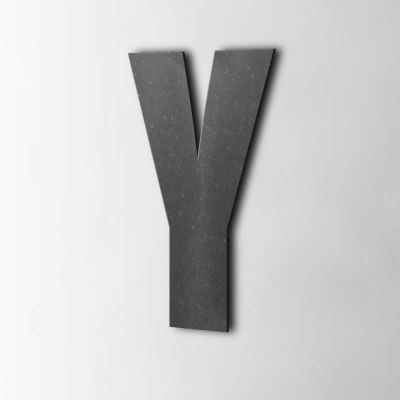 Houten Letter Y Impact MDF Zwart - 1 Houten Letter Y Impact MDF Zwart - 1