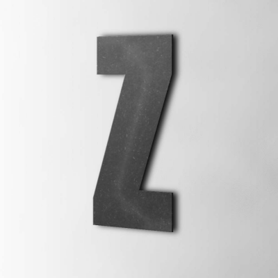 Houten Letter Z Impact MDF Zwart - 1 Houten Letter Z Impact MDF Zwart - 1