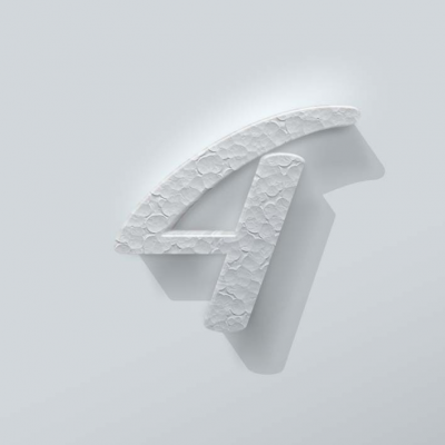 Piepschuim Cijfer 4 Back To Black - 1