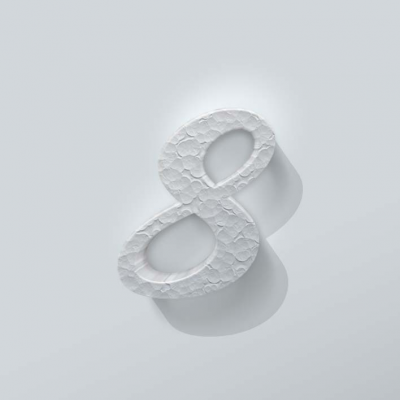 Piepschuim Cijfer 8 Back To Black - 1