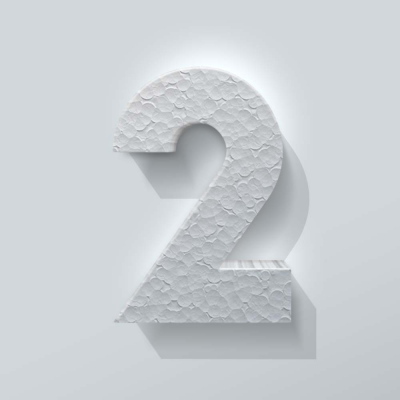 Piepschuim Cijfer 2 Big John - 1