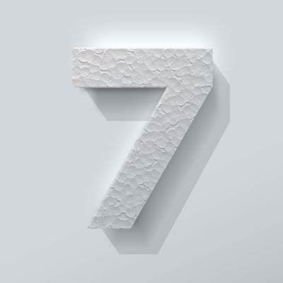 Piepschuim Cijfer 7 Big John - 1