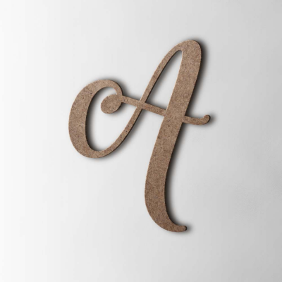 Houten Letter A Back To Black MDF Bruin - 1