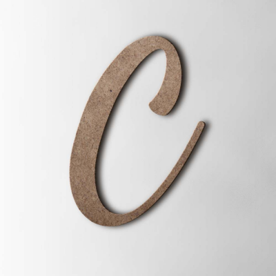 Houten Letter C Back To Black MDF Bruin - 1 Houten Letter C Back To Black MDF Bruin - 1