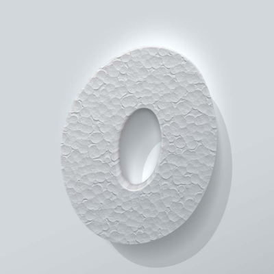 Piepschuim Cijfer 0 Grobold - 1