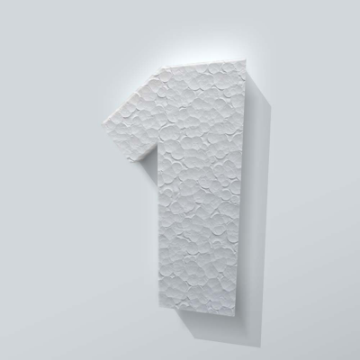 Piepschuim Cijfer 1 Grobold - 1