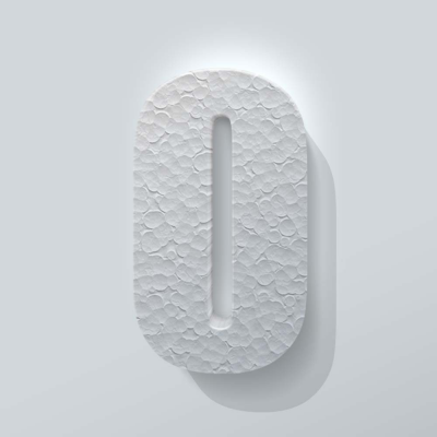 Piepschuim Cijfer 0 Impact - 1