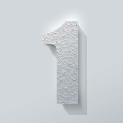 Piepschuim Cijfer 1 Impact - 1