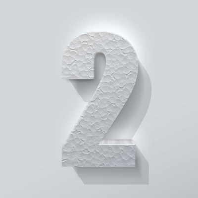 Piepschuim Cijfer 2 Impact - 1