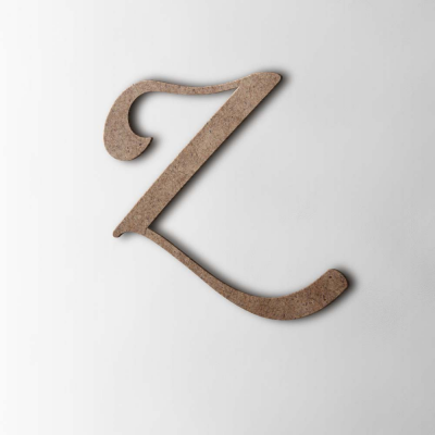 Houten Letter Z Back To Black MDF Bruin - 1