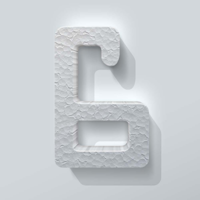 Piepschuim Cijfer 6 Checkbook - 1