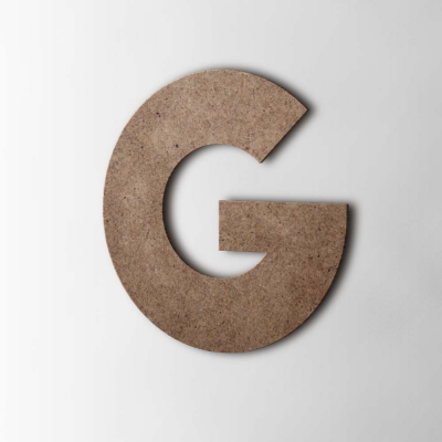Houten Letter G Big John MDF Bruin - 1