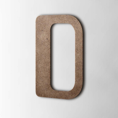 Houten Letter D Checkbook MDF Bruin - 1 Houten Letter D Checkbook MDF Bruin - 1