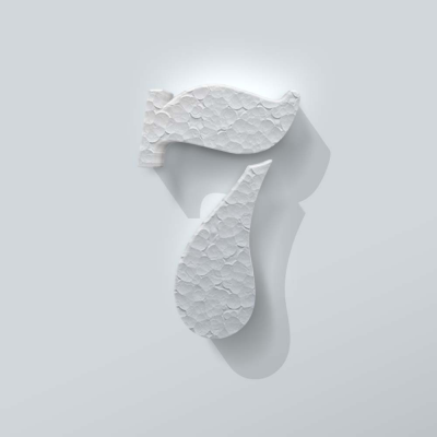 Piepschuim Cijfer 7 Stencil - 1