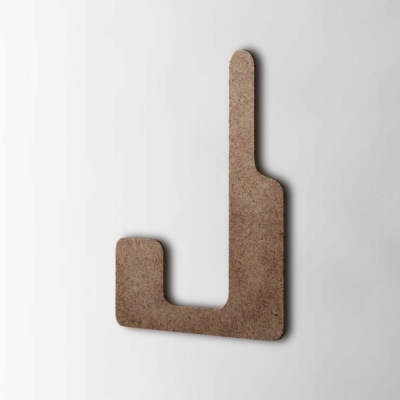 Houten Letter J Checkbook MDF Bruin - 1 Houten Letter J Checkbook MDF Bruin - 1