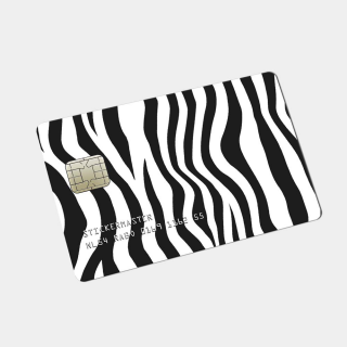 Aufkleber für Debitkarten, Zebra-Tiermuster - 1