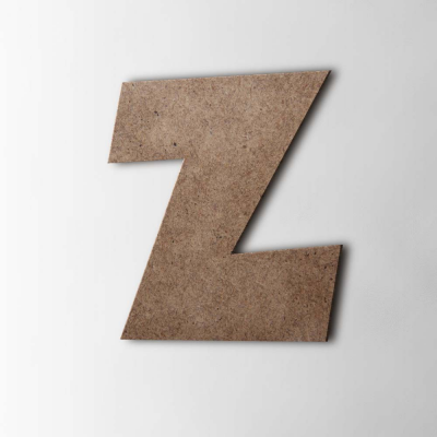 Houten Letter Z Grobold MDF Bruin - 1