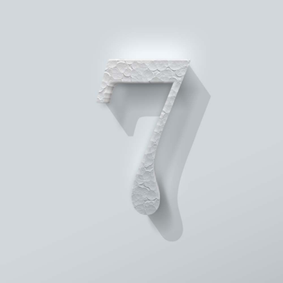 Piepschuim Cijfer 7 Bodoni - 1 Piepschuim Cijfer 7 Bodoni - 1